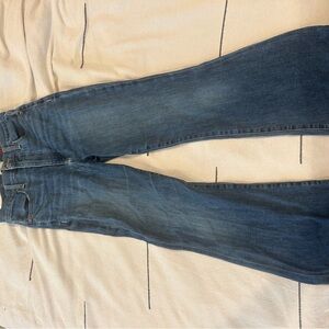 Alice + Olivia Dark Blue Flare Jeans